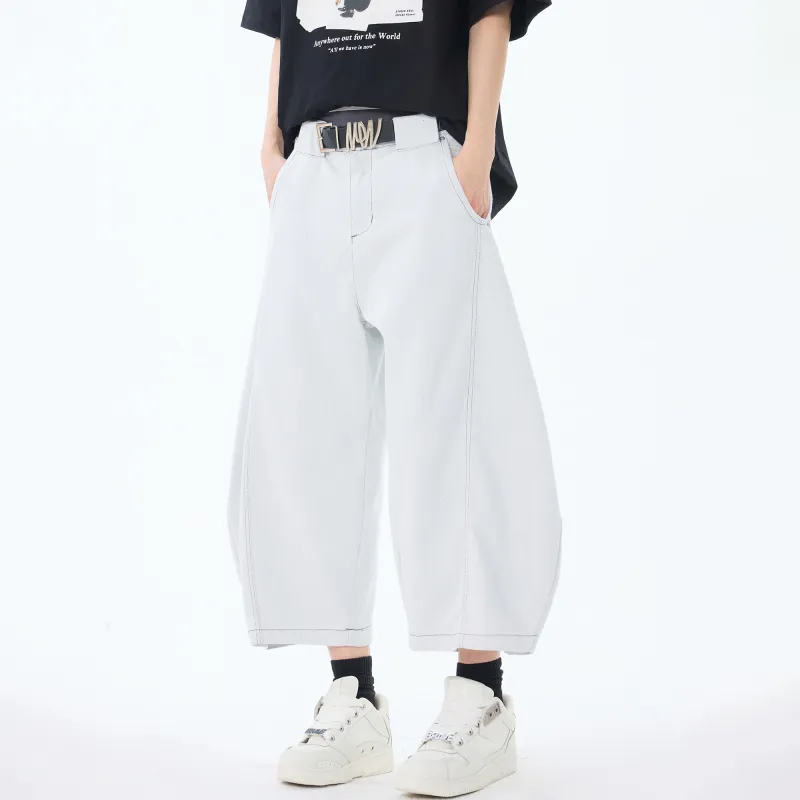 Ghost Mask Denim Shorts Unisex-15