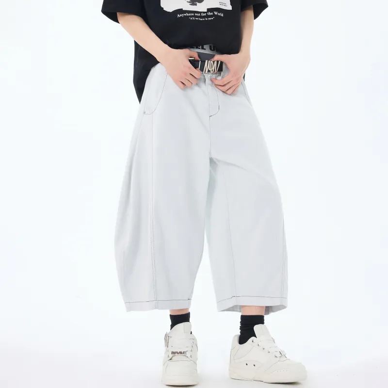 Ghost Mask Denim Shorts Unisex-12