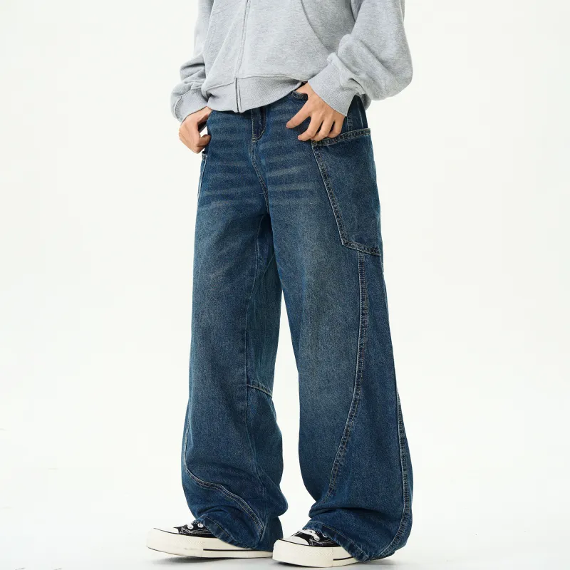 Ghost Mask Jeans Unisex Blue-5