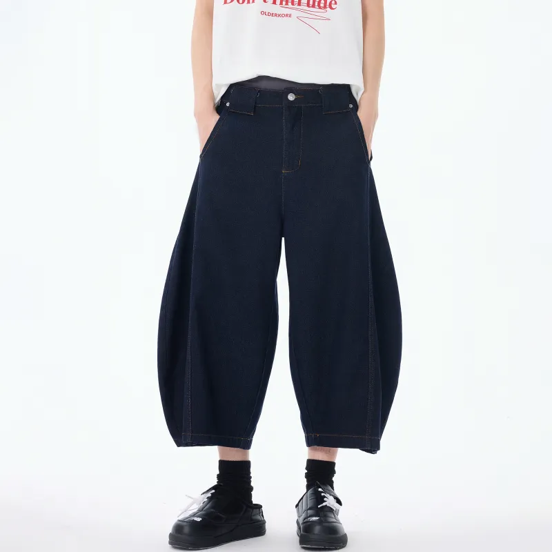 Ghost Mask Denim Shorts Unisex-9