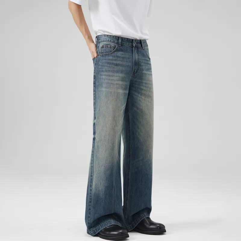 Ghost Mask Jeans Unisex Vintage Blue-4