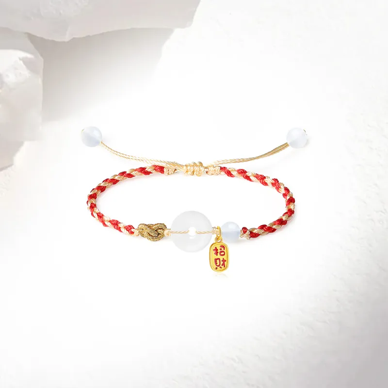Love Link Chalcedony Bracelets Unisex-1
