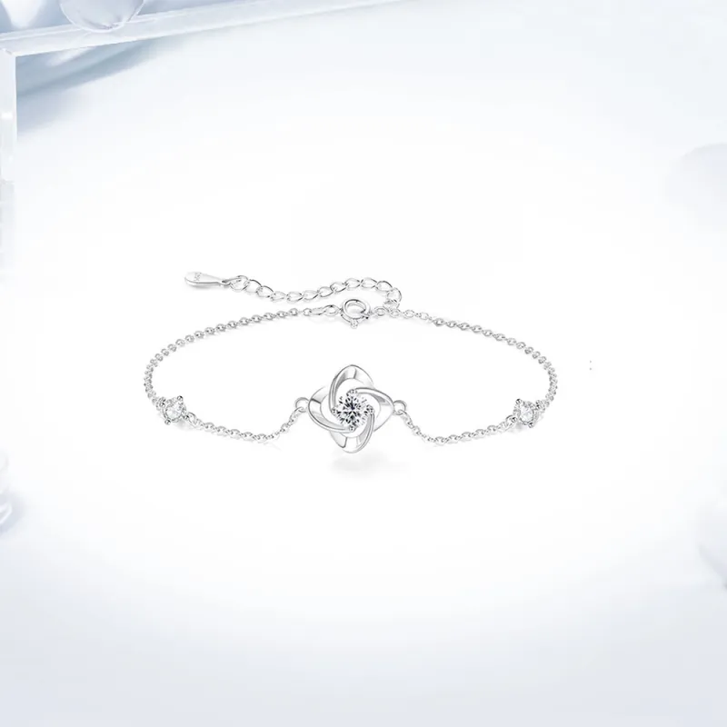 Love Link S925 Silver Bracelets Women's-1