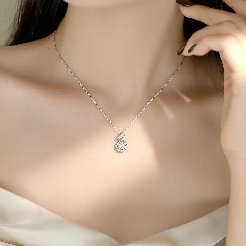 Love Link 999 Fine Silver Necklaces Women's-2
