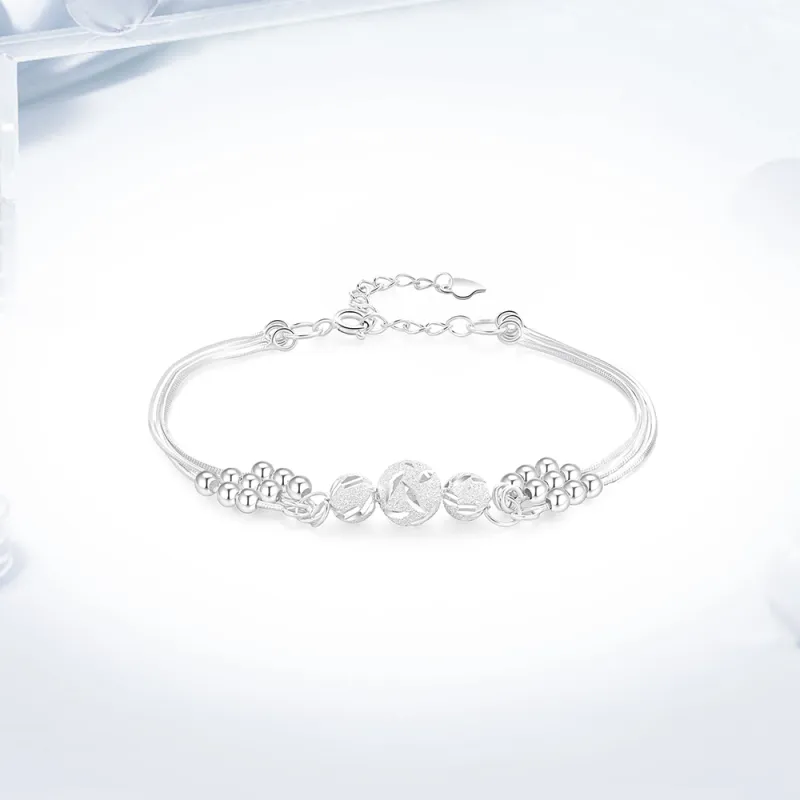Love Link 999 Fine Silver Bracelets Women's-1