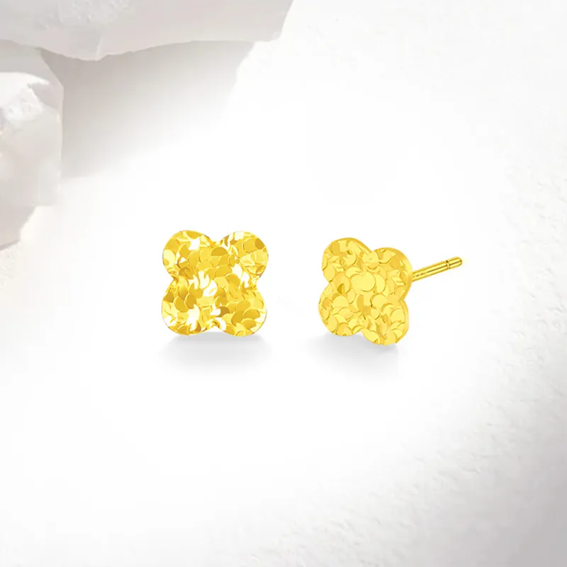 Love Link 925 Sterling Silver Stud Earrings Women's-1