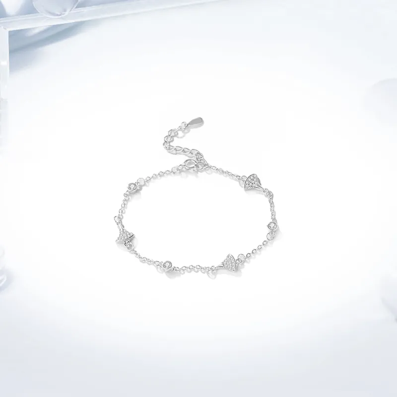 Love Link 925 Sterling Silver Bracelets Women's-1