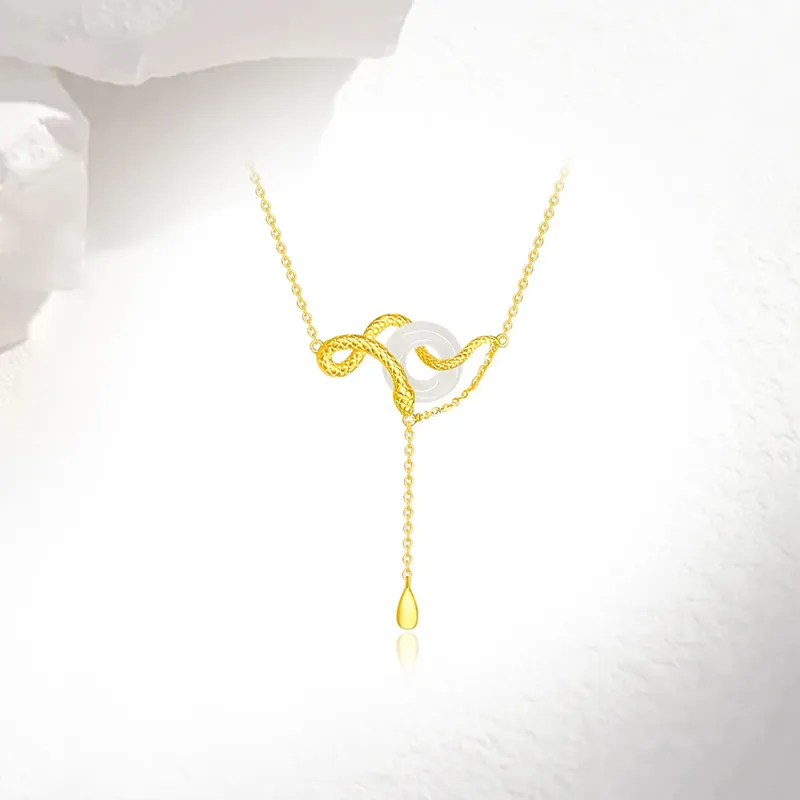 Love Link Chalcedony Necklaces Women's-3