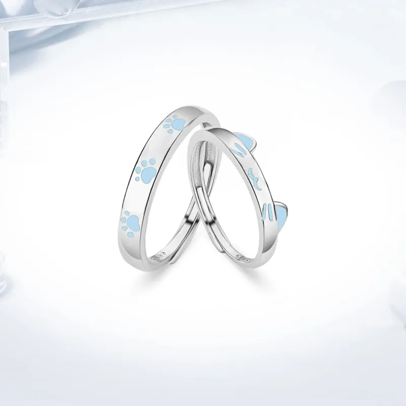 Love Link 999 Fine Silver Rings Unisex-2