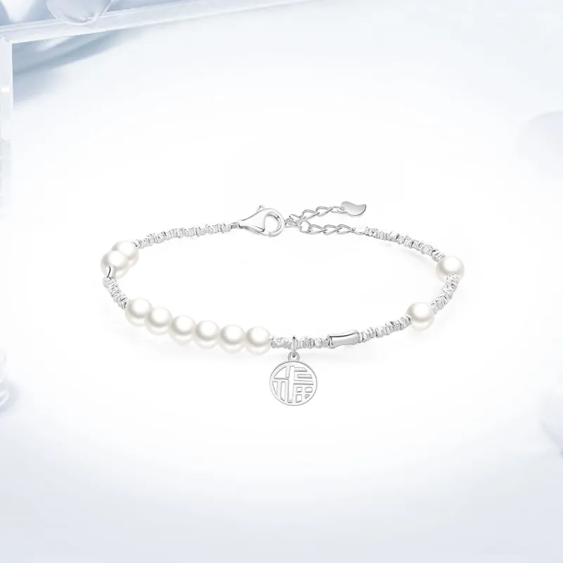 Love Link 925 Sterling Silver Bracelets Women's-1