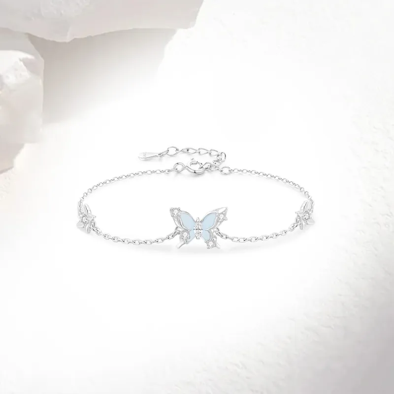 Love Link 925 Sterling Silver Bracelets Women's-2