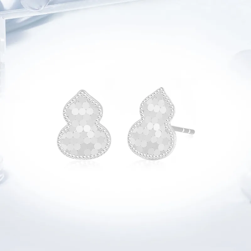 Love Link 925 Sterling Silver Stud Earrings Women's-1