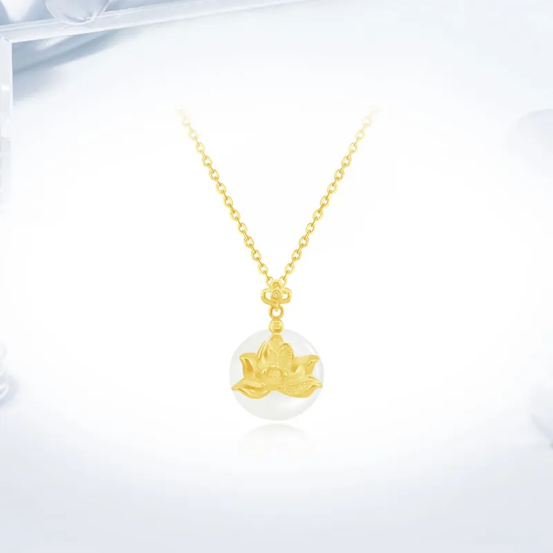Love Link Chalcedony Necklaces Women's-1