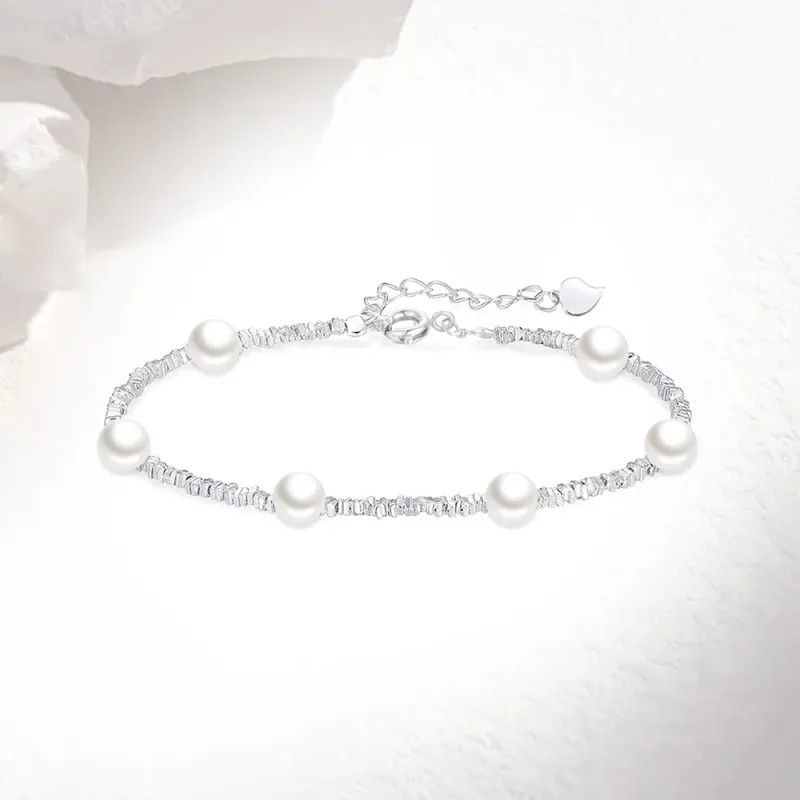 Love Link S925 Silver Bracelets Women's-2