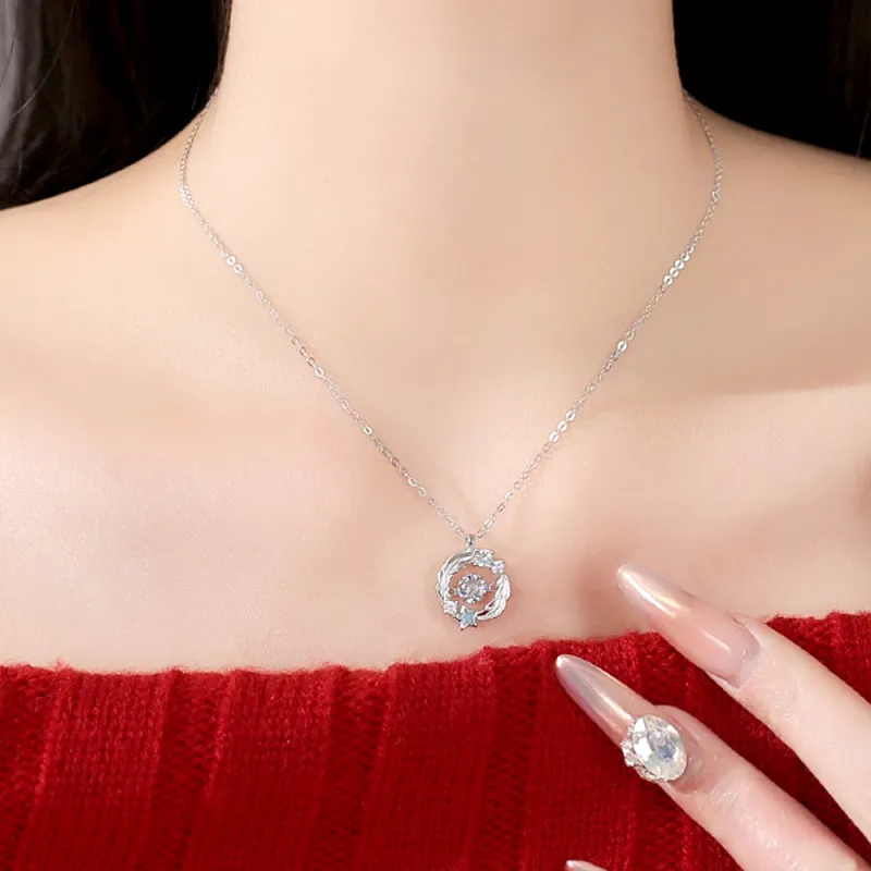 Love Link 999 Fine Silver Necklaces Women's-3