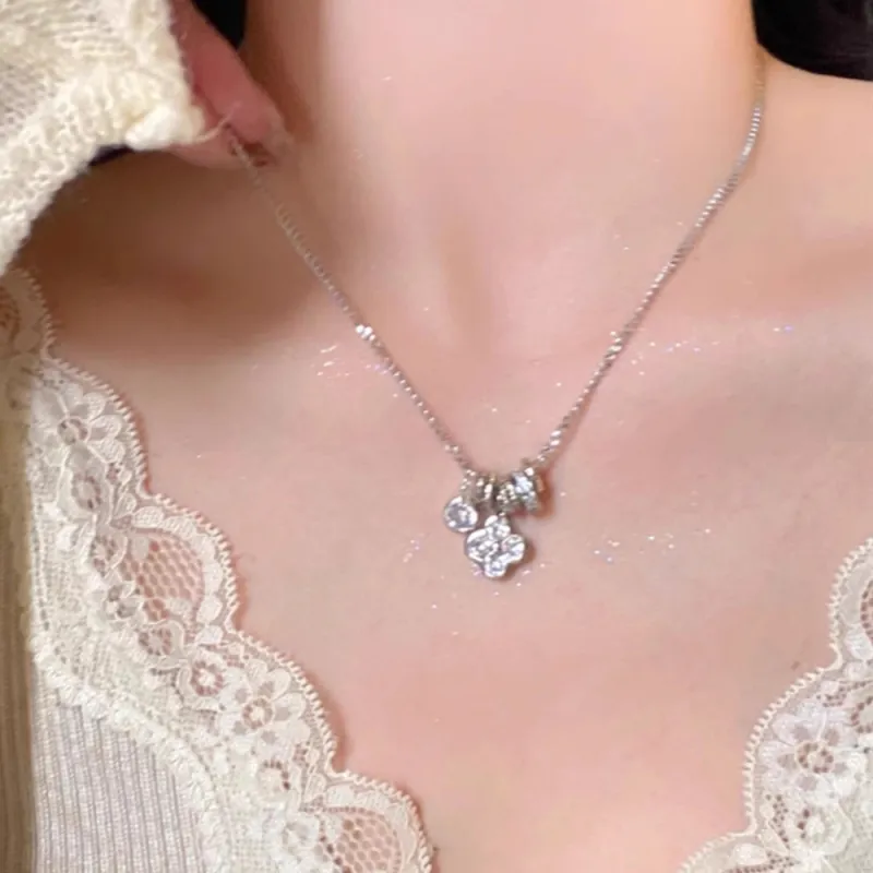 Love Link 925 Sterling Silver Necklaces Women's-2