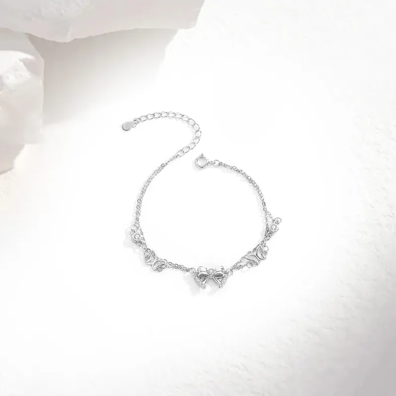 Love Link 999 Fine Silver Bracelets Women's-1