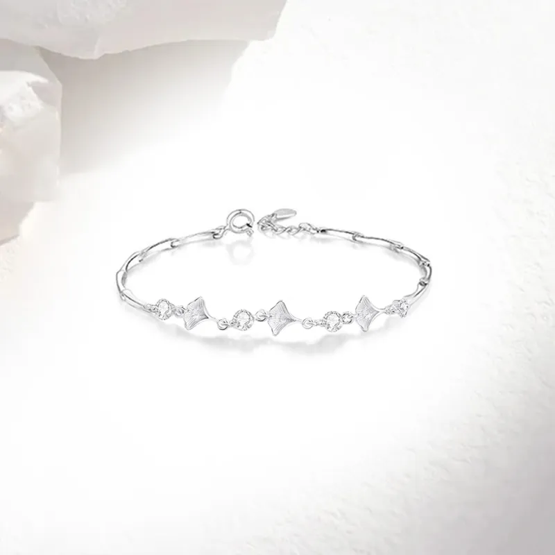 Love Link 925 Sterling Silver Bracelets Women's-2
