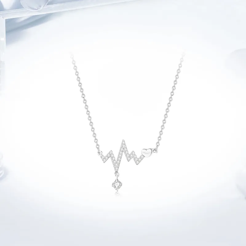 Love Link 925 Sterling Silver Necklaces Women's-1