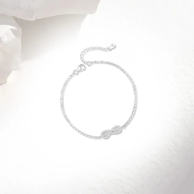 Love Link S925 Silver Bracelets Unisex-4