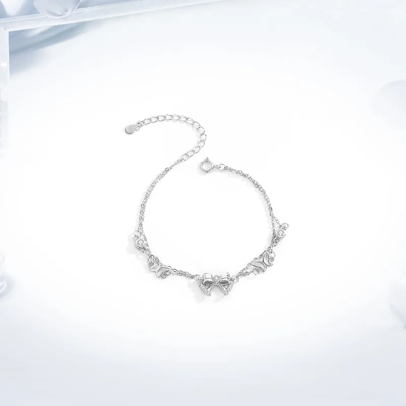 Love Link 999 Fine Silver Bracelets Women's-2