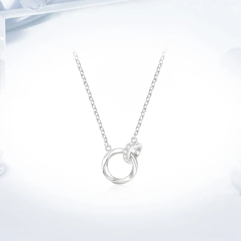 Love Link 999 Fine Silver Necklaces Women's-1