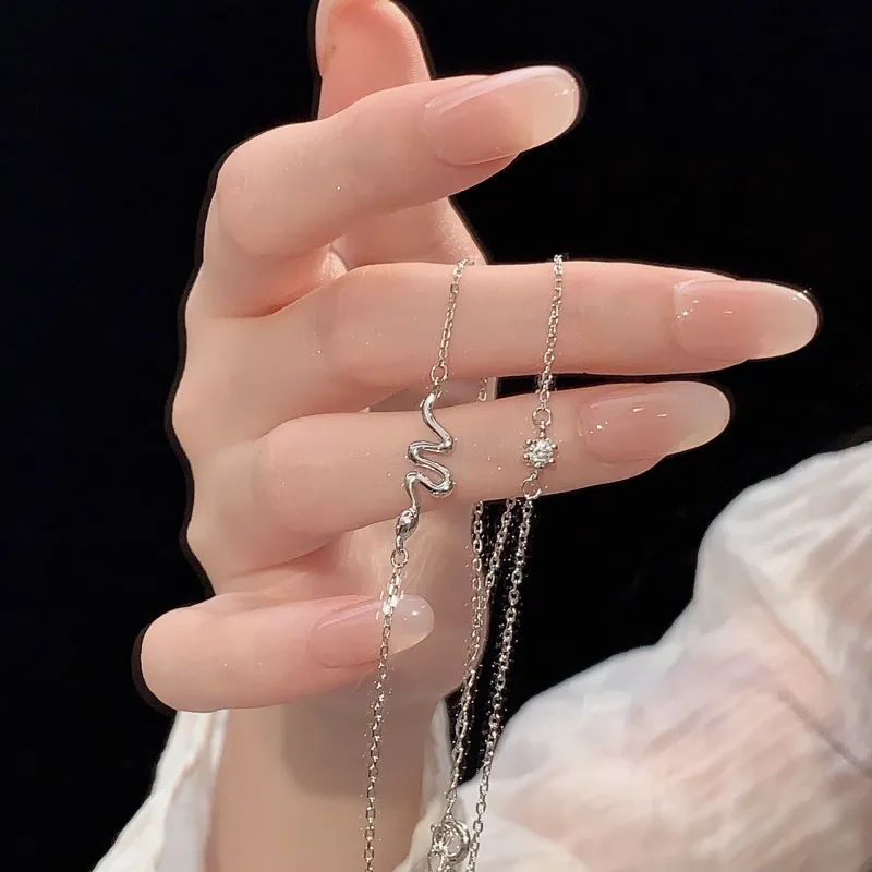 Love Link 925 Sterling Silver Bracelets Women's-3