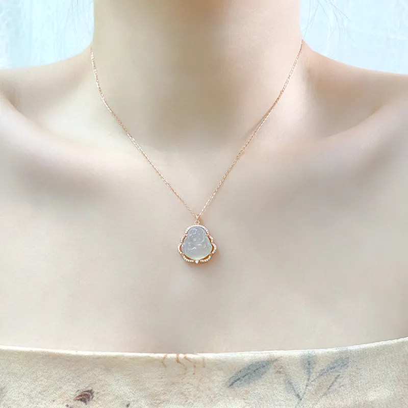 Love Link Chalcedony Necklaces Women's-1