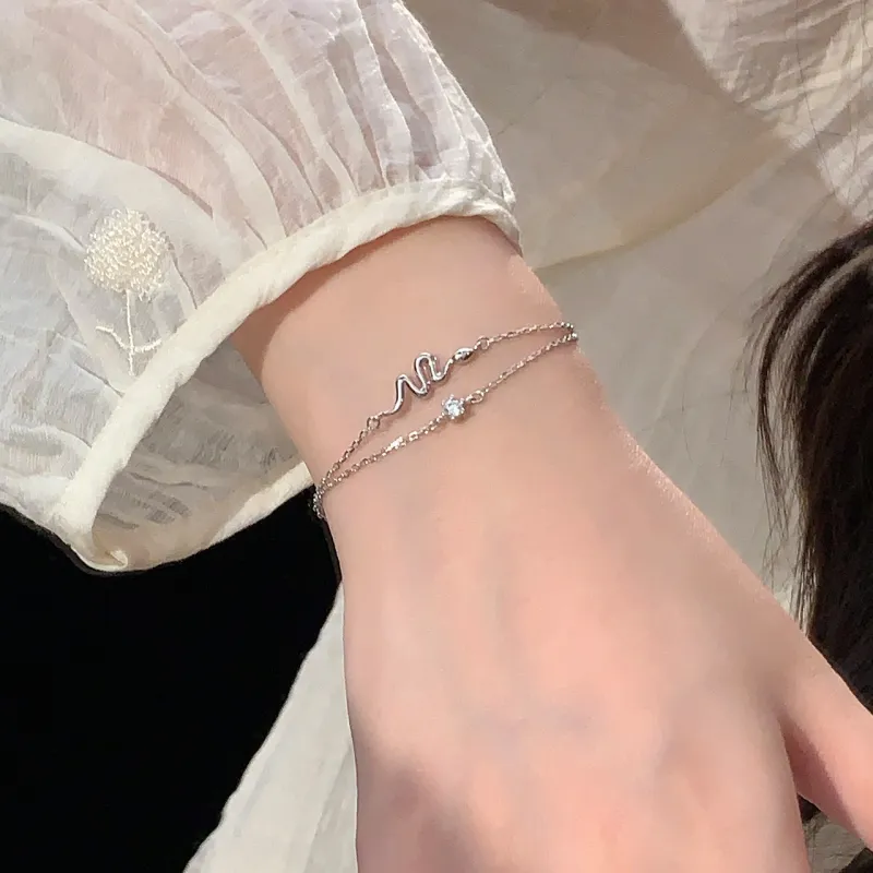 Love Link 925 Sterling Silver Bracelets Women's-1
