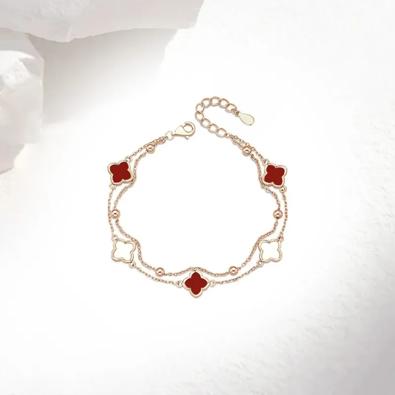 Love Link 925 Sterling Silver Bracelets Women's-3