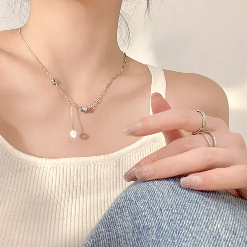Love Link S925 Silver Necklaces Women's-1