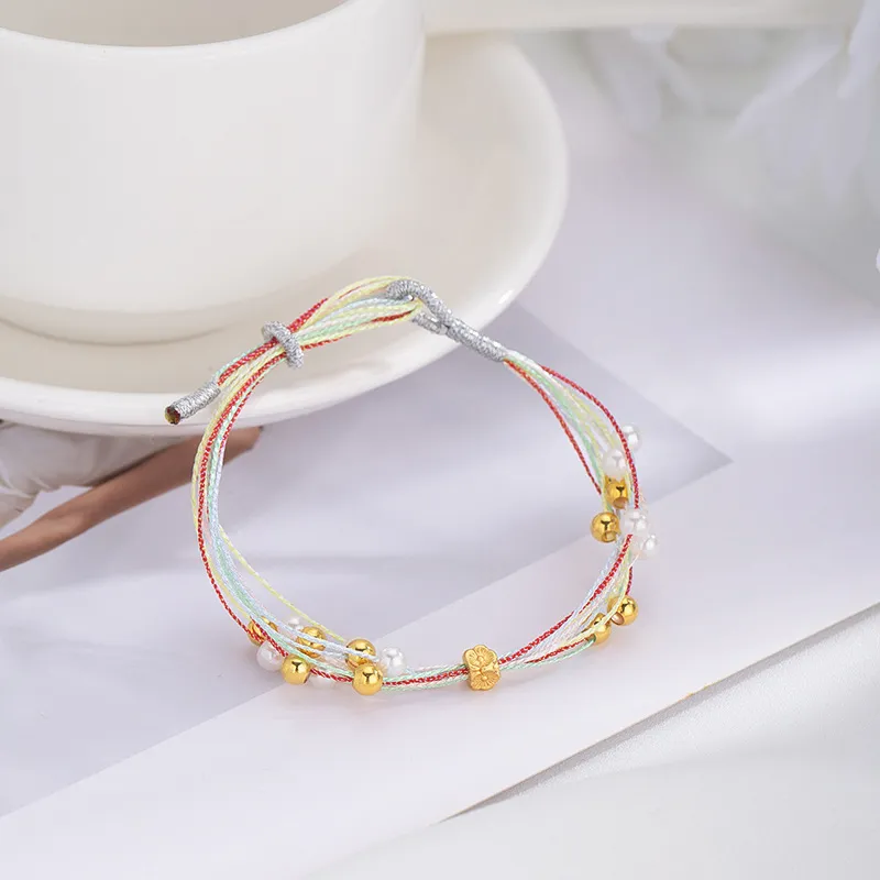 Love Link Alloy Rope Bracelets Women's-4