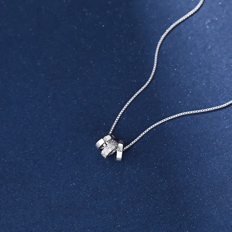 Love Link 925 Sterling Silver Necklaces Women's-3