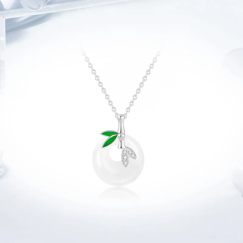 Love Link Chalcedony Jade Necklaces Women's-1