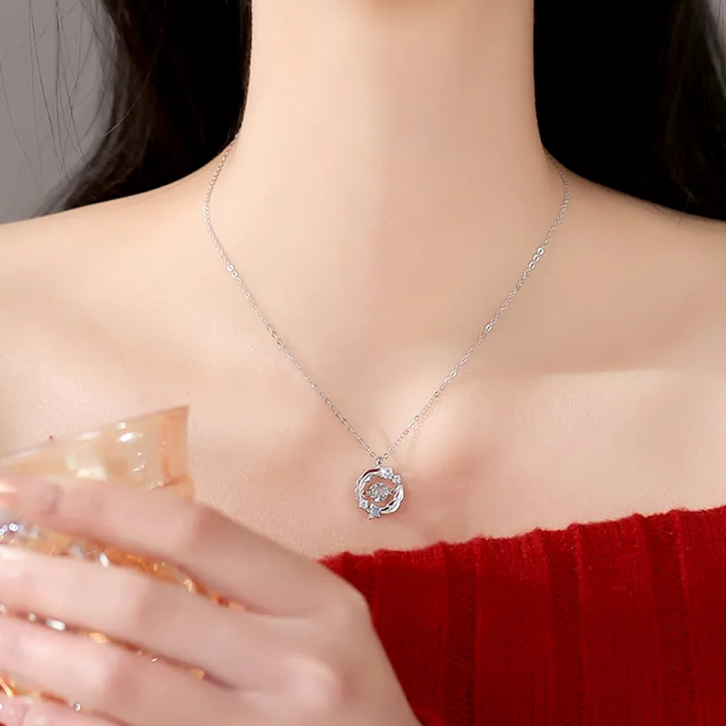 Love Link 999 Fine Silver Necklaces Women's-4