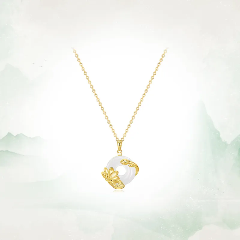 Love Link Chalcedony Necklaces Women's-7
