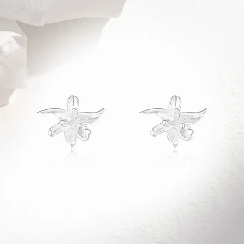 Love Link 925 Sterling Silver Stud Earrings Women's-2