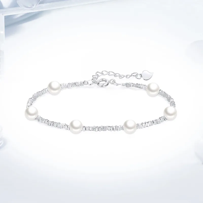 Love Link S925 Silver Bracelets Women's-1
