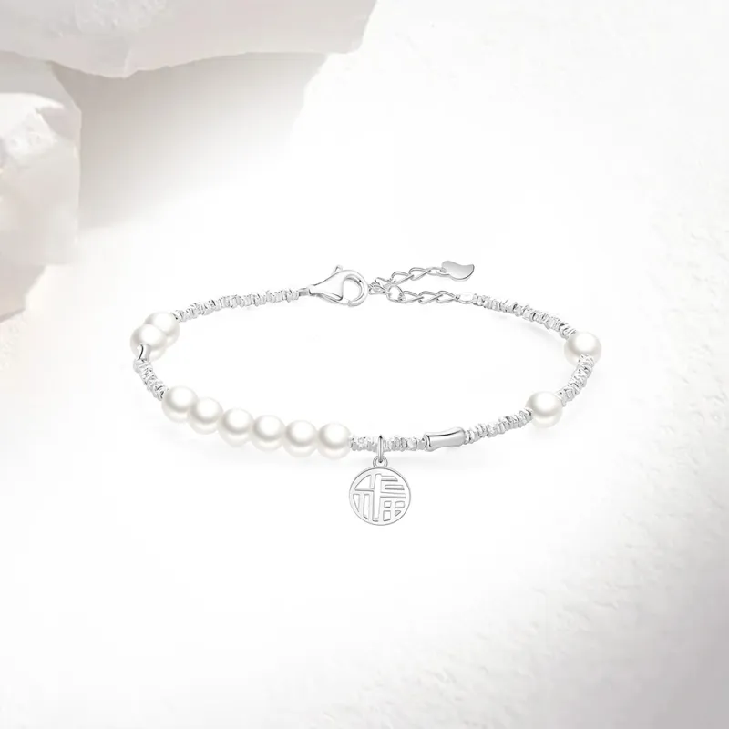 Love Link 925 Sterling Silver Bracelets Women's-2