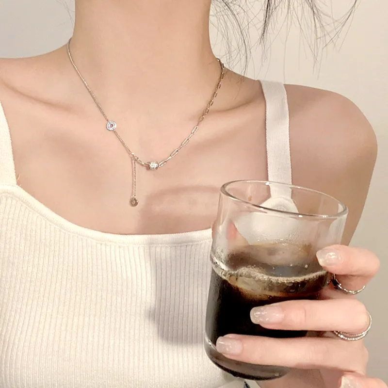 Love Link S925 Silver Necklaces Women's-2