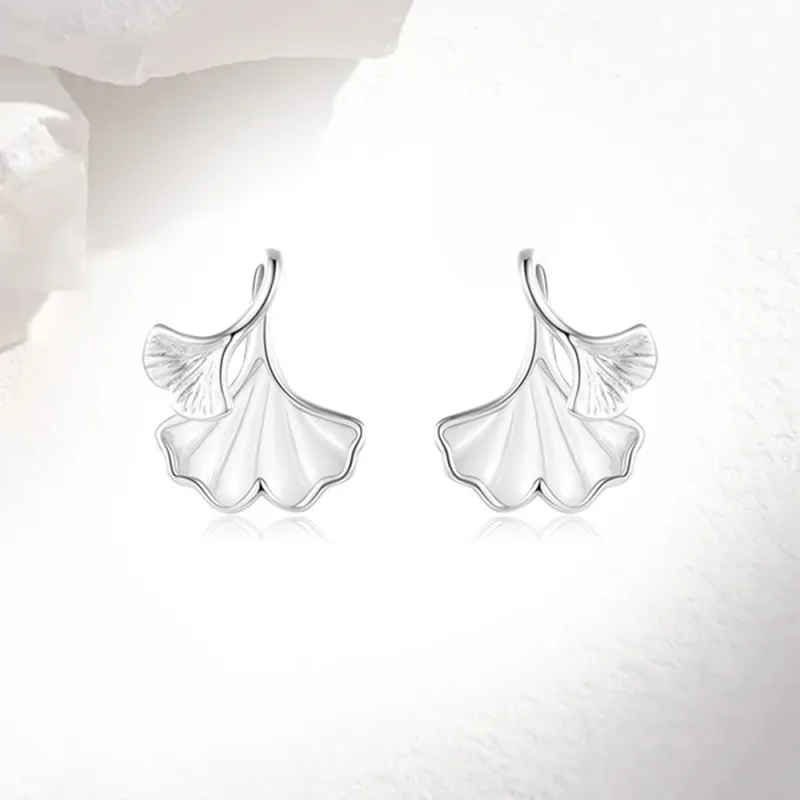 Love Link 999 Fine Silver Stud Earrings Women's-1