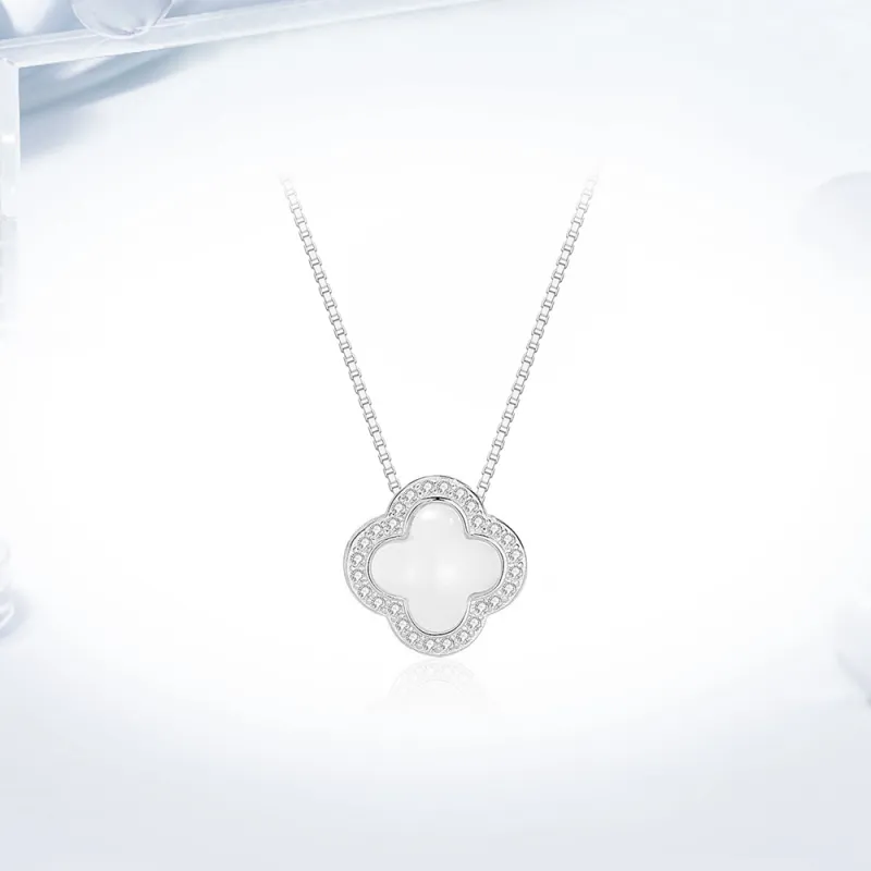 Love Link Chalcedony Jade Necklaces Women's-1