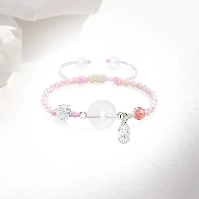 Love Link Chalcedony Bracelets Unisex-1