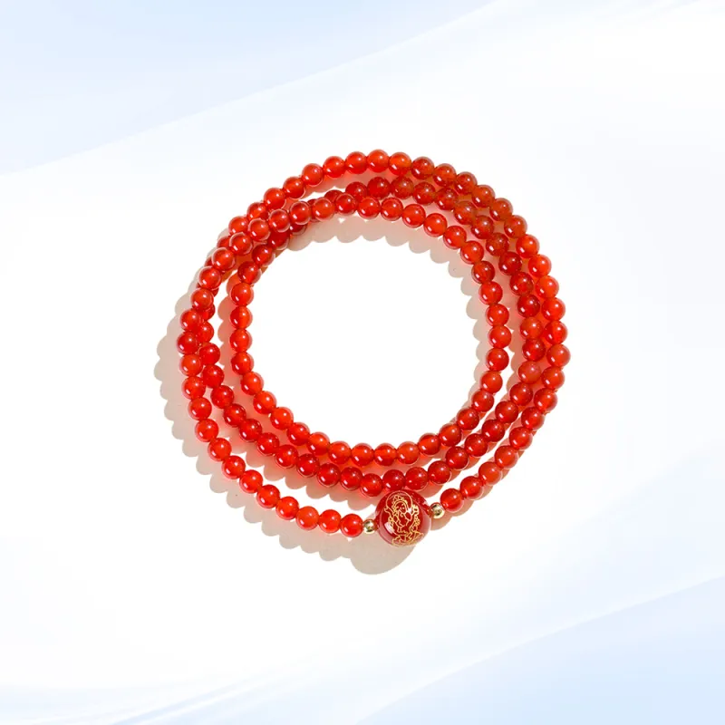 Love Link Natural Agate Bracelets Women's-3