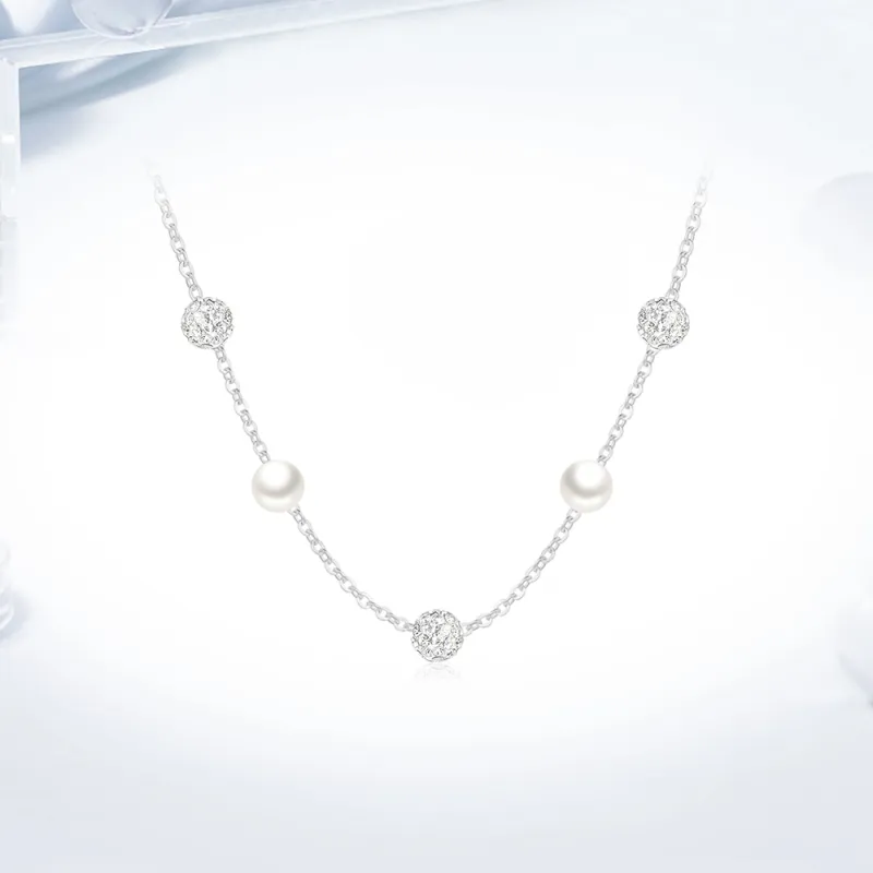 Love Link 925 Sterling Silver Necklaces Women's-6