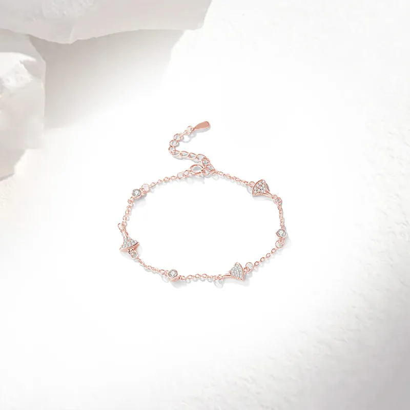 Love Link 925 Sterling Silver Bracelets Women's-3