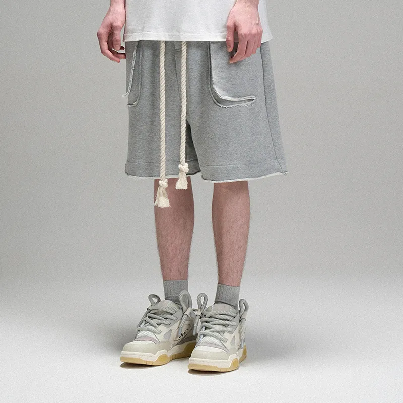 LOSTCTRL Casual Shorts Unisex Gray-4