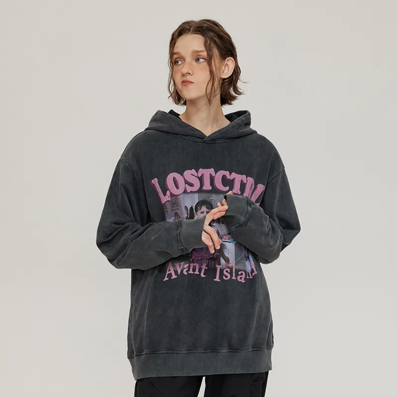 LOSTCTRL Sweatshirts Unisex Black-4