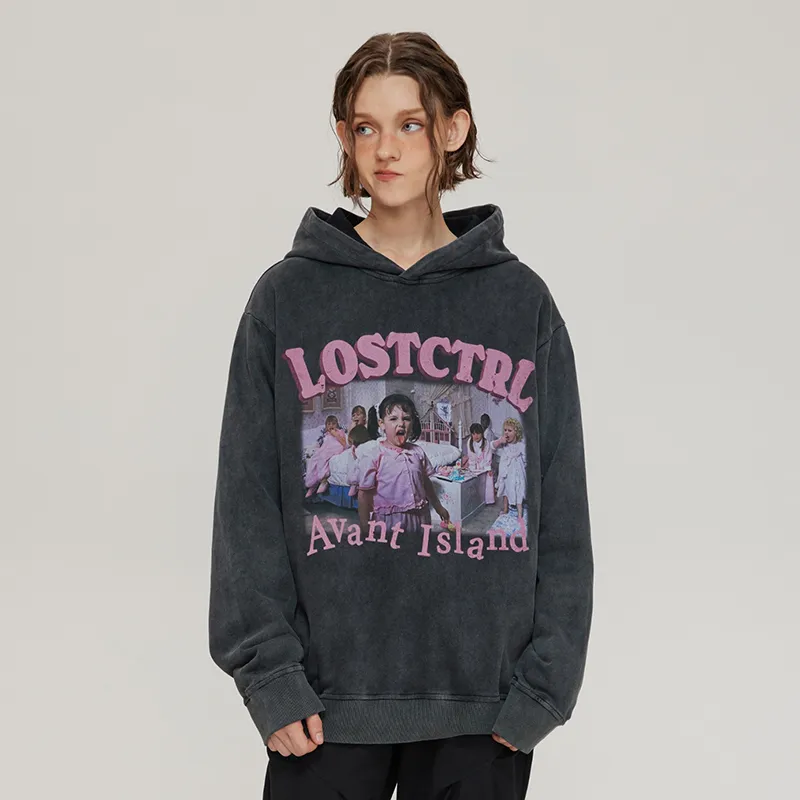 LOSTCTRL Sweatshirts Unisex Black-2