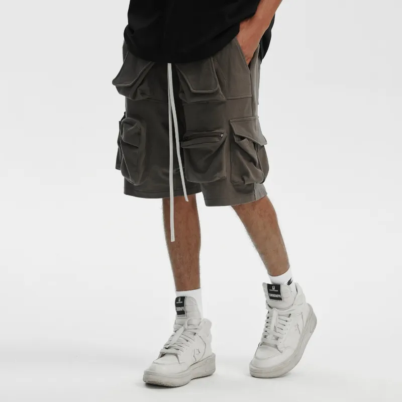 LOSTCTRL Casual Shorts Men's Gray-3